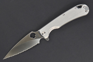 Daggerr Sting Frame-lock Satin Full Serrated