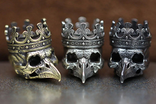 Бусина Череп птицы (белая)